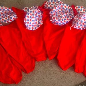 Red white blue leotard